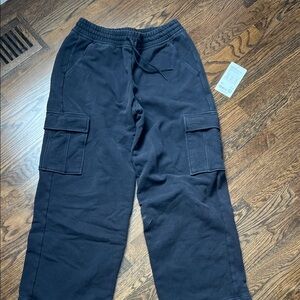 Athleta easy fleece straight cargo pant - S